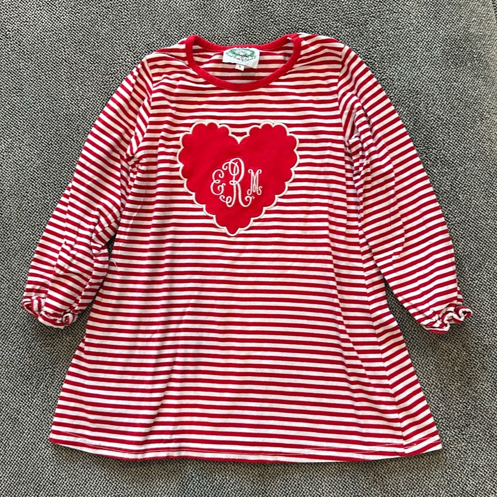 Embroidered Valentines Shirt size 5t